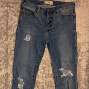 Free people high waist denim jeans